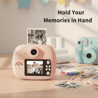Kids Instant Print Camera 📸   Print Photos Instantly – No Ink Needed!