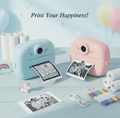 Kids Instant Print Camera 📸   Print Photos Instantly – No Ink Needed!