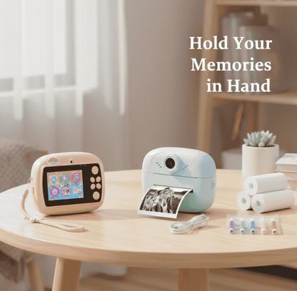 Kids Instant Print Camera 📸   Print Photos Instantly – No Ink Needed!