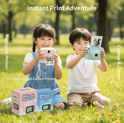Kids Instant Print Camera 📸   Print Photos Instantly – No Ink Needed!