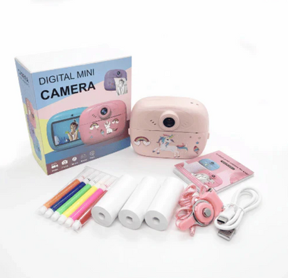 Kids Instant Print Camera 📸   Print Photos Instantly – No Ink Needed!