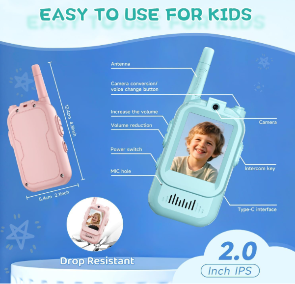 📹 Kids Video Walkie Talkie – HD Video Calling Toy for Kids