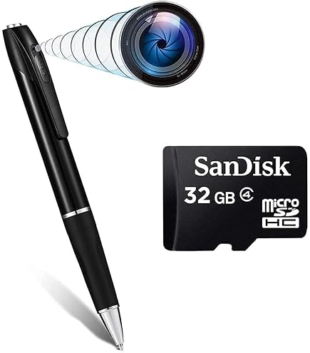 Zinzo 3-in-1 Premium HD 1080P Spy Camera Pen (32GB Included) 🖊️🎥