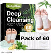 Delightbee Deep Cleansing Foot Pads (Pack of 60) – Overnight Foot Care & Relaxation Patches