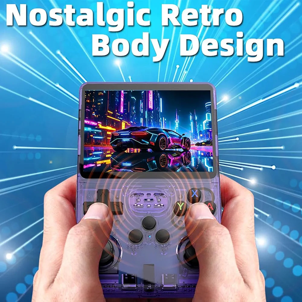 R36S Retro Handheld Game Console – 15000+ Built-in Classic Games | Portable Pocket Gaming Device | 64GB Retro Emulator Console