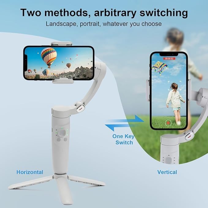 M1 3-Axis Merak One Handheld Smartphone Gimbal Stabilizer (Foldable, One-Key Orientation Switch, Built-in Tripod)